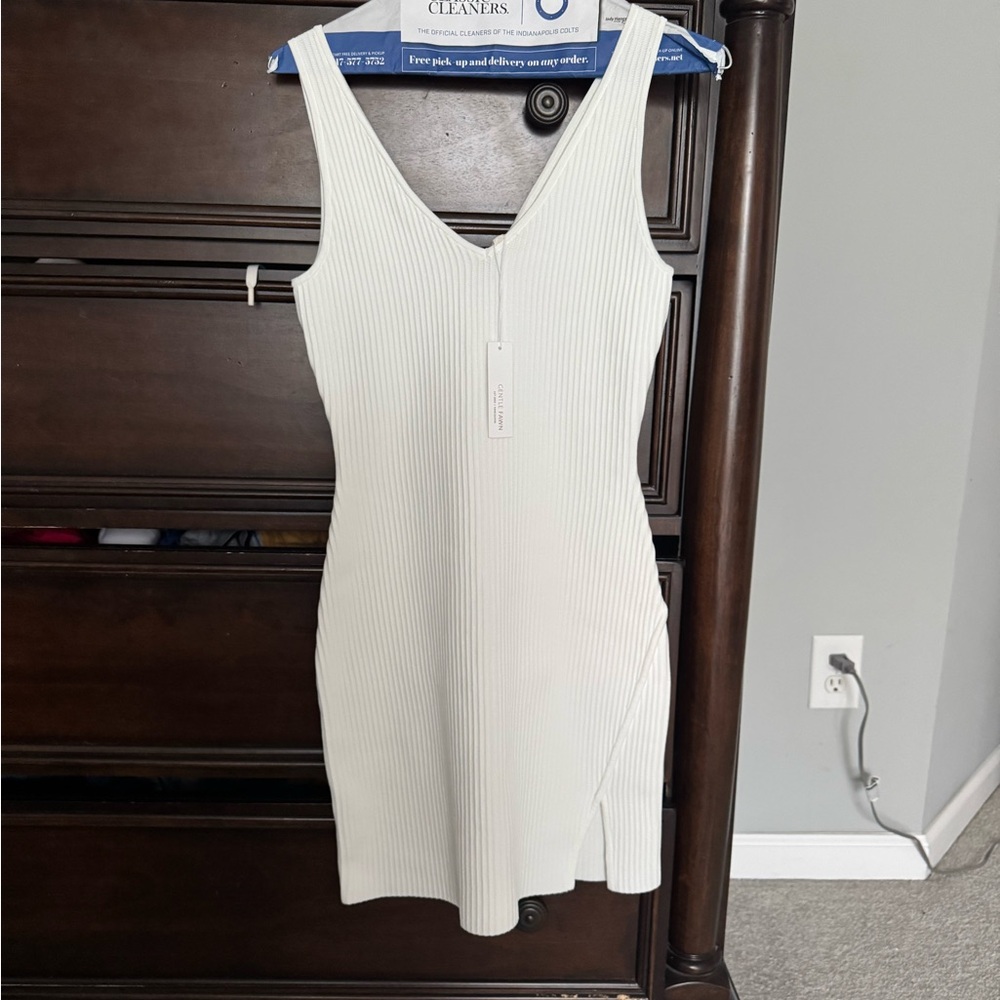 Gentle Fawn Cream Ribbed Dress